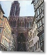 Strasbourg Cathedral Metal Print