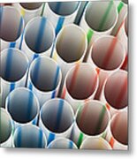 Straws 1 Metal Print