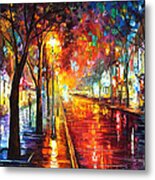 Street Of The Old Town - PALETTE KNIFE Oil Painting On Canvas By 