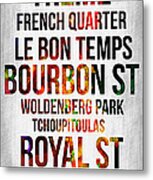 Streets Of New Orleans 1 Metal Print