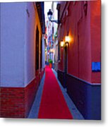 Streets Of Seville - Red Carpet Metal Print