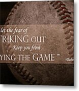 Striking Out Metal Print