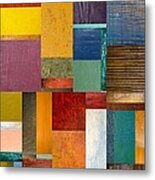 Strips And Pieces Ll Metal Print