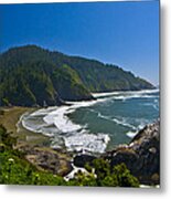 Summer Day On The Oregon Coast Metal Print