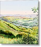 Summer Landscape Inspiration Point Orinda California Metal Print