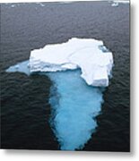 Summer Pack Ice Floating In Barents Sea Metal Print