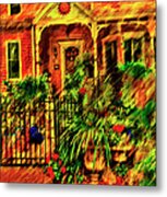 Sun Dial House Metal Print