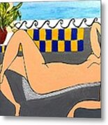 Sunbath A La Matisse Metal Print