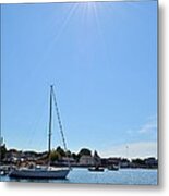 Sunburst On The River Metal Print