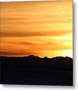 Sundre Sunset Metal Print