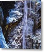 Sunlit Falls Metal Print