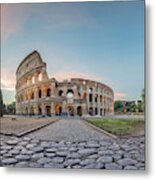 Sunrise At Colosseum, Rome, Italy Metal Print