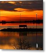 Sunrise At Jackson Metal Print