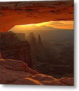 Sunrise At Mesa Arch 2 Metal Print