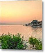 Sunrise At The Old Fortress Of Corfu - Greece Metal Print