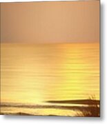 Sunrise At Topsail Island Panoramic Metal Print