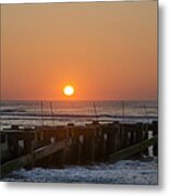 Sunrise Down The Shore - Wildwood New Jersey Metal Print