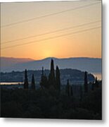 Sunrise In Corfu Metal Print