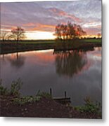 Sunrise Lenton Fishing Pond Metal Print