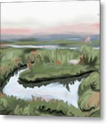 Sunrise On The Estuary Metal Print