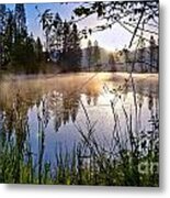 Sunrise Over Heron Pond Metal Print