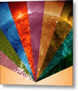Sun's Surface At Different Wavelengths Metal Print