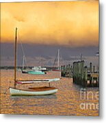 Sunset At Kennedy Compound Metal Print