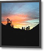 Sunset At Pinnacles 16 Minute Separation Metal Print