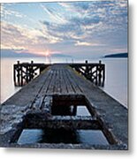 Sunset At Portencross Metal Print