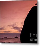 Sunset At Rialto Beach Metal Print