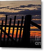 Sunset Gate Metal Print