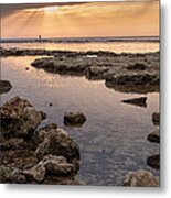 Sunset In Acre Metal Print