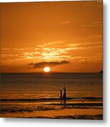 Sunset In Boracay Metal Print