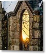 Sunset In The Window Metal Print