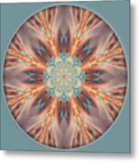 Sunset Of Fire Mandala 1 Metal Print