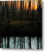 Sunset On Trail Creek Ii Metal Print