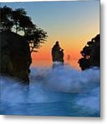 Sunset Or Sunrise With Rocky Islands Metal Print