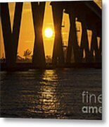 Sunset Over Sanibel Island Photo Metal Print