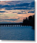 Sunset Over Squalicum Bay Metal Print