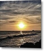 Sunset Over The Pier Metal Print