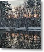 Sunset Reflection Metal Print