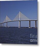 Sunshine Skyway Bridge Metal Print