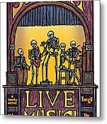 Support Live Music Metal Print