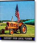 Support Your Local Farmer Metal Print