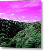 Surreal Volcanic Landscape In Southern Metal Print
