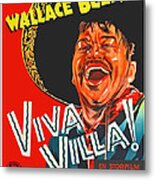 Swedish Poster #2  Viva Villa 1934-2008 Metal Print