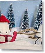 Sweet Sleigh Ride Metal Print