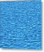 Swimming Pool Water Pattern Metal Print