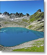 Swiss Mountain Lake Metal Print