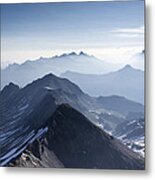 Swiss Peaks Metal Print